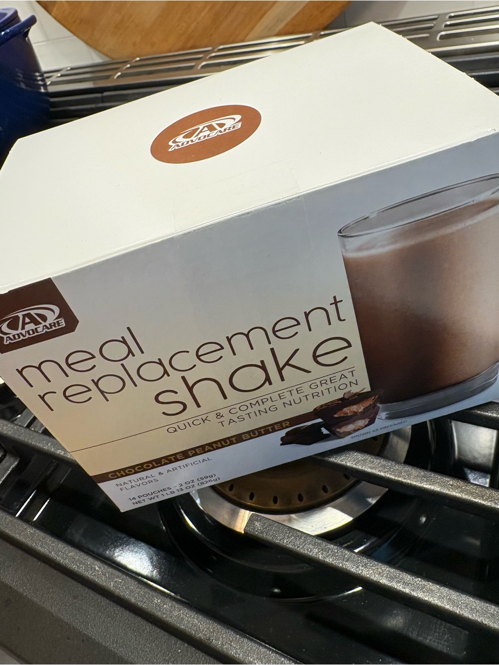 Advocare Chocolate Peanut Butter Meal Replacement Shake - 14 count new unopened.